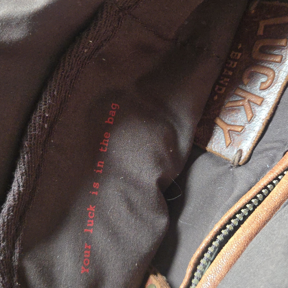 Lucky Brand Brown and Black Leather Detail - Picture 5 of 9